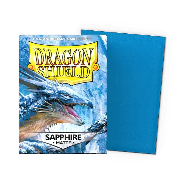 Dragon Shield Standard Matte Sleeves: Sapphire (100ct.)