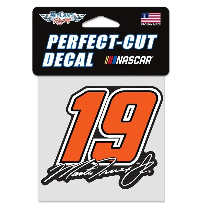 Martin Truex Jr. Joe Gibbs Racing Perfect Cut Color Decal 4" x 4"