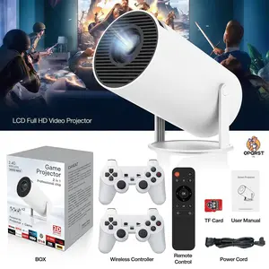 RetroGameConsole HD Video Projector-4K-36000+Games-Bluetooth Wifi HDMI-TV Video-Android/iOS/TV/iphone-Gift-Easter/Christmas gift, suitable for families/middle-aged/young people/two player mobile game/two controllers