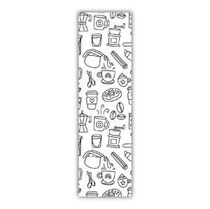 Coffee Pattern Coloring Bookmark Coffee Pattern Coloring Bookmark