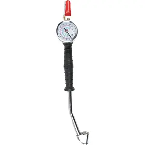 Tire Inflation Rod - 0-220Psi Rapid Fill Connector Meter, Infant Travel Security Device | Multipurpose Inflator Rod Hand-Cranked for Motorcycles, Multifunctional Pram Auto Tyre Monitoring Attachment N