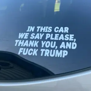 In This Car We - Car Decal 5 inches
