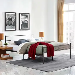 Modway Alina Queen Platform Bed Frame in Brown