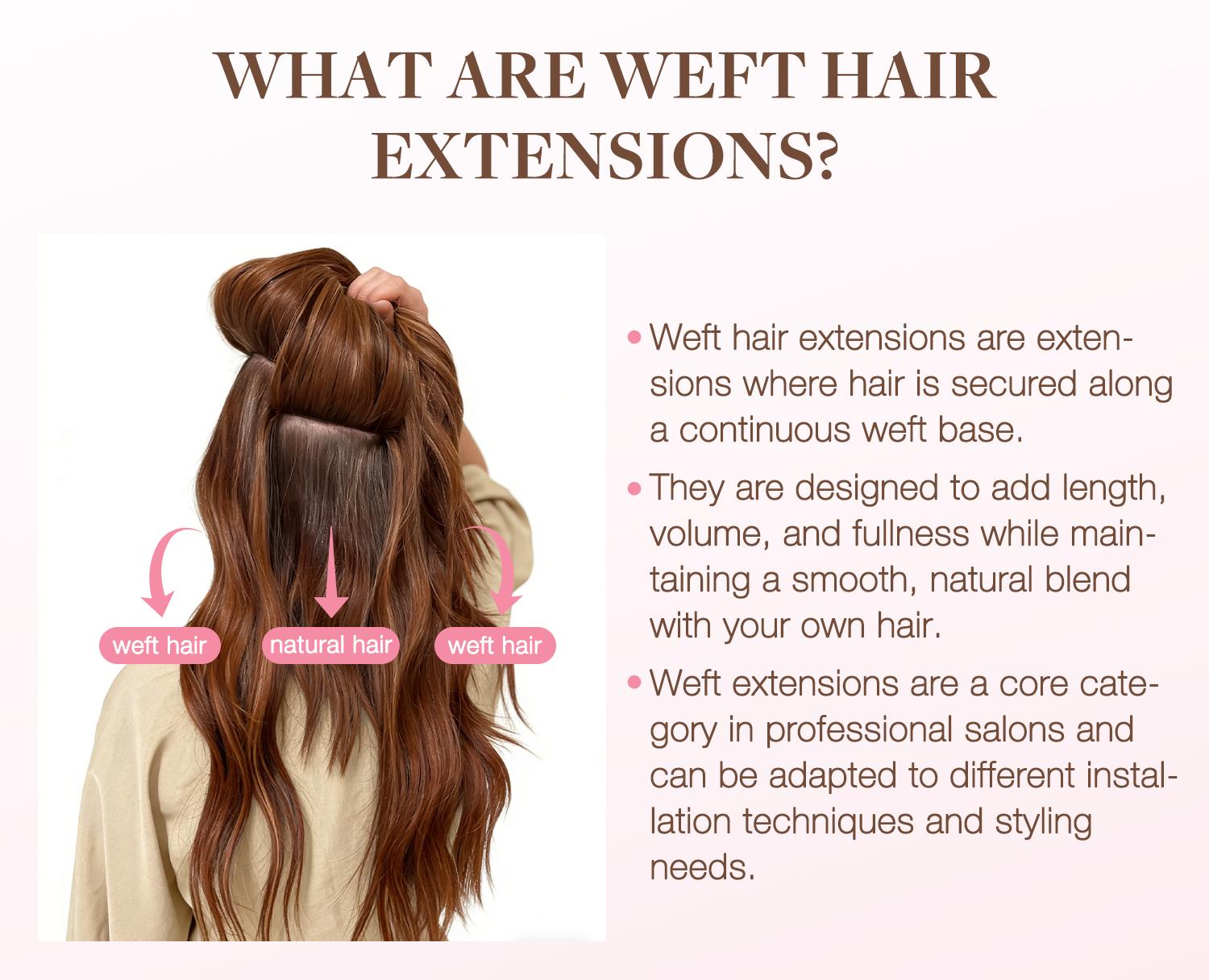 GOO GOO Genius Weft Hair Extensions Human Hair ,  14-24 Inch Sew In Remy  Human Hair for Natural Look & Volume, Reusable & Straight Hair for Women#SpringStatements