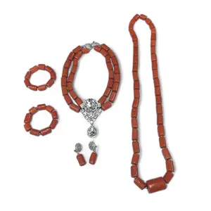 African Beads Sets contains Long Bead, Choker, earrings, and 2 bracelets