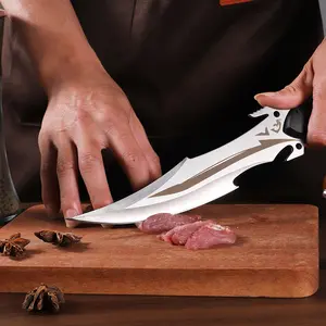 Unique Dragon Pattern Utility Knife, High Carbon Stainless Steel Chef Knife, Sharp Cutting Tool for Kitchen, Camping, and Outdoor Use