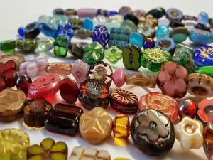 Curated Czech Glassmakers Designer Mixes of Table Cut, Fire Polished or Pressed Bead Strands.  Designer Strands for Jewelry Earring Designs