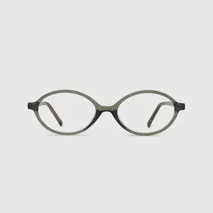 BLUE ELEPHANT HUMP Khaki Glasses Blue Light Filtering Korean Unisex Eyewear
