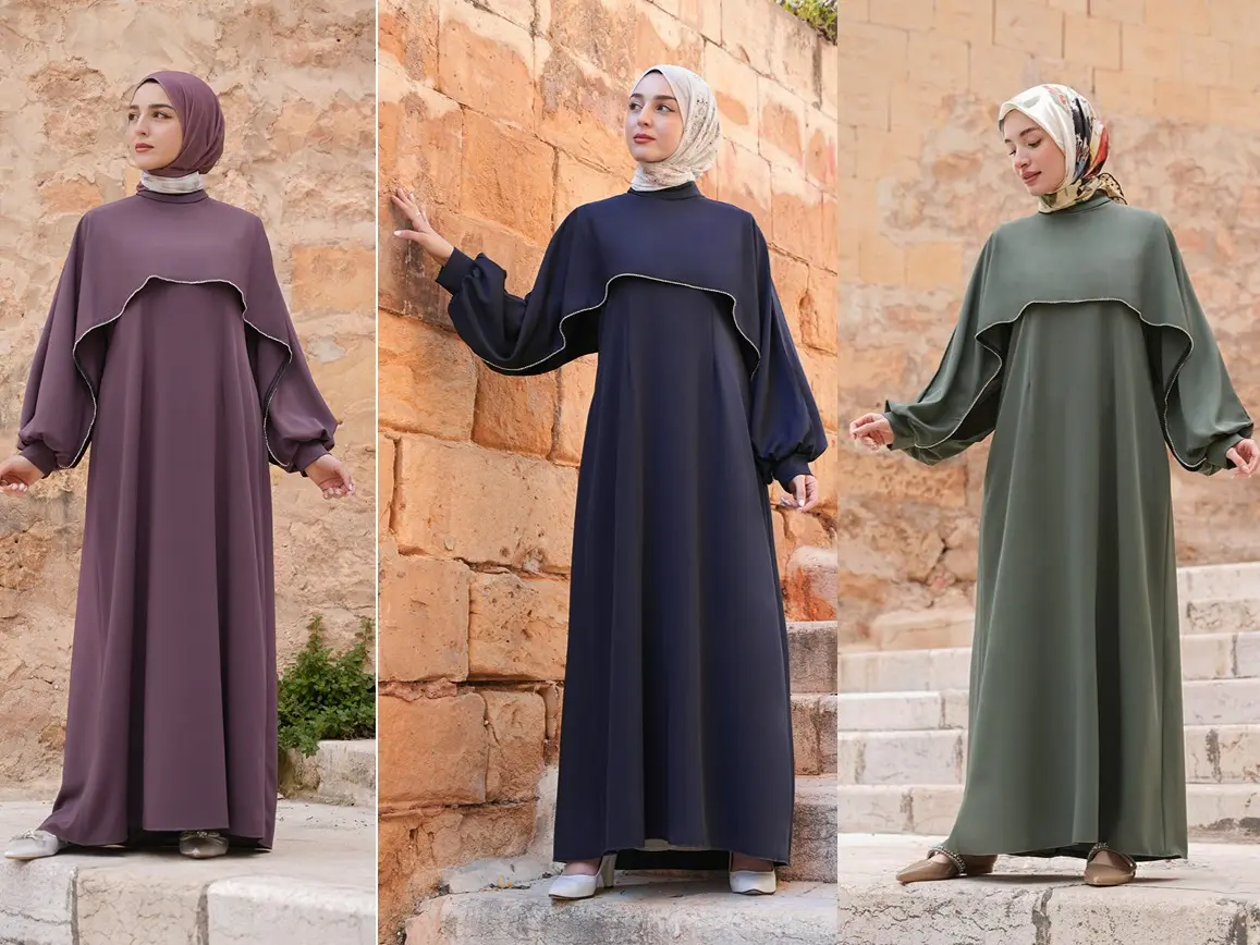 Unique Silky Abaya - Soft Fabric, Lightweight Design, Ideal for occasions Wear, Versatile Style