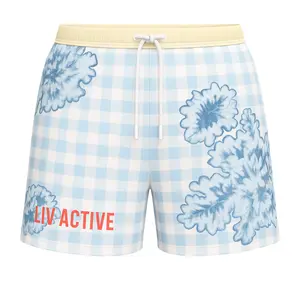 Men's Blue Gingham Shorts