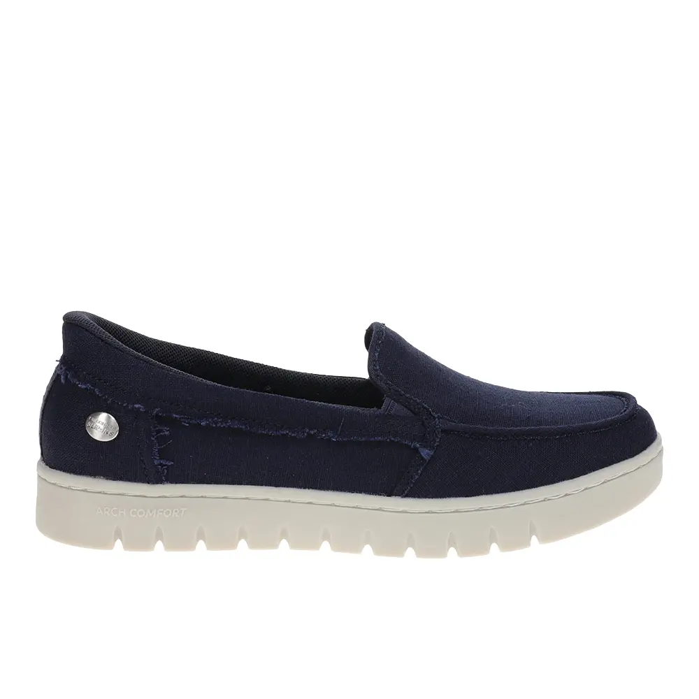 BOBS from Skechers Womens Bobs Arch Comfort Sunfest Slip-Ins Loafers Casual - Blue BOBS from Skechers Womens Bobs Arch Comfort Sunfest Slip-Ins Loafers Casual - Blue