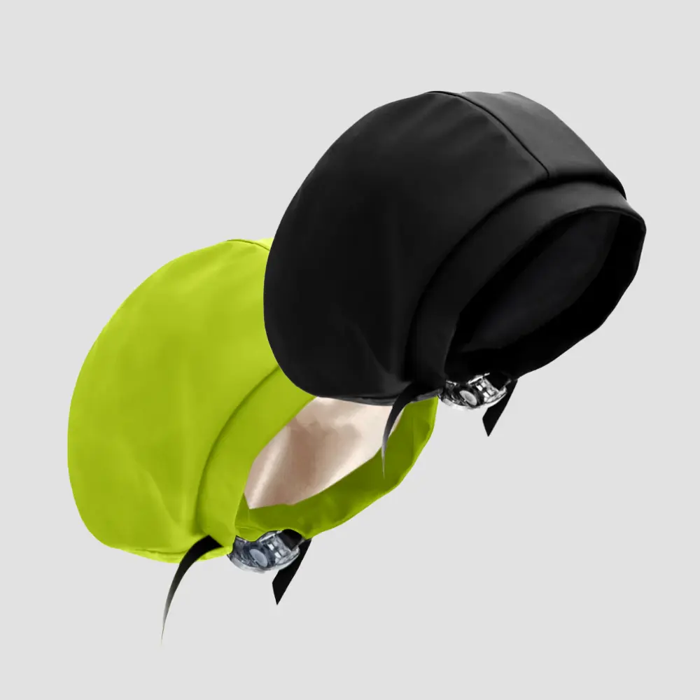 Hairbrella Satin-Lined Waterproof, Adjustable Kid's Swim Cap, Lime Bundle (2)