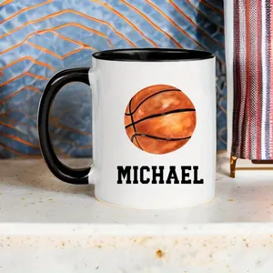 2026  Customized Basketball Mugs, Gifts for Basketball Lovers, Mugs for Basketball Coaches, Coffee Cups for Basketball Enthusiasts, Perfect Sports Mugs for Him