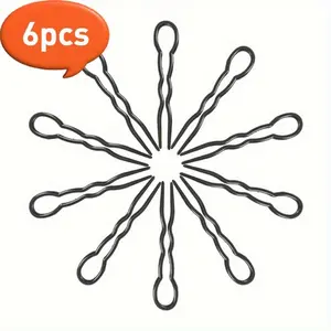 6pcs Chic U-Shaped Hairpin - Easy Hair Styling, Chignon Holder, Hair Fork, Stick Headwear, Hair Clip Accessories for Women - Simple, Durable, and Versatile Hair Design Tools, Hair Pin Set, Hairclip, Fashion Hairpins
