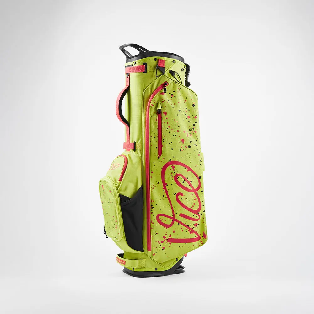 Aero Carry Golf Bag in Vibrant Lime, Stylish Golf Equipment for Golfers with Multiple Pockets for Accessories & Easy Carry Handle, Golf Bag Accessories