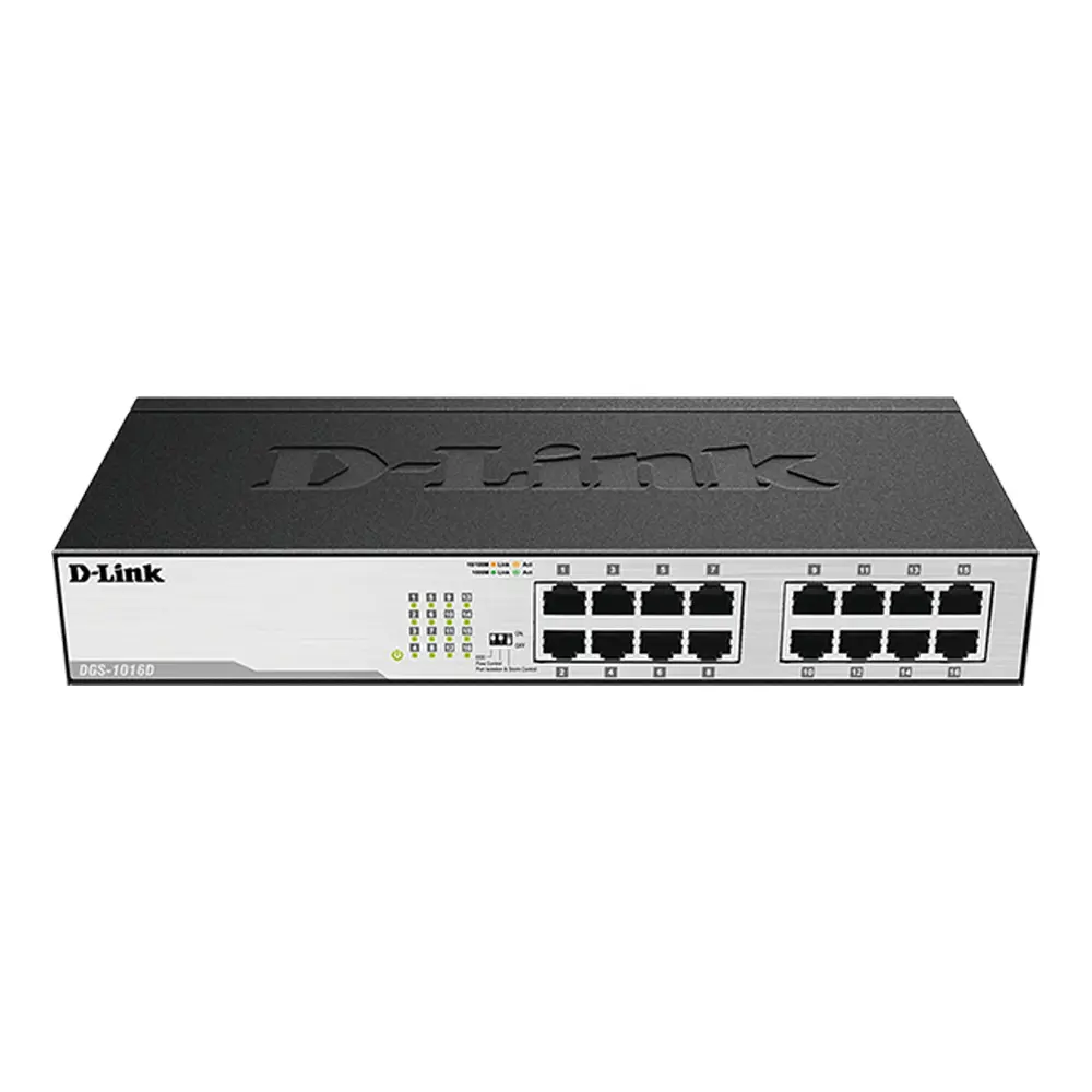 D-LINK DGS-1016D 16-Port Gigabit Unmanaged Desktop Switch