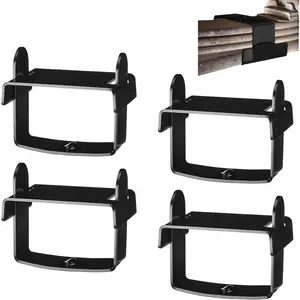 4 Pcs Leaf Spring Clamp Kit for Leaf Springs up to 2.5'' Wide Lock Together for Vehicle Stabilizing Control Bend Repair Clip with Cap Wide Axle Rebound Clamp