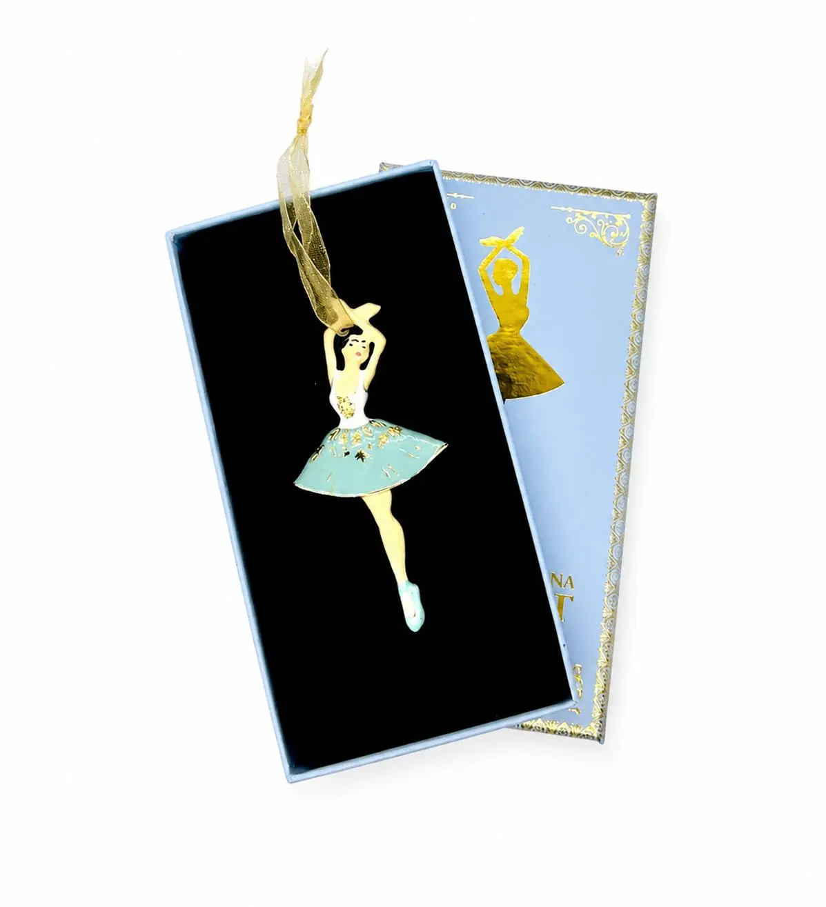 Nutcracker! Magical Christmas Ballet – Ornament - Pewter Snowflake Ballerina