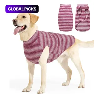 Winter Dog Knit Vest, Warm Comfortable Fabric Pet Sweater, Striped Design, Universal Fit for Dogs, Cozy Home Wear #GLOBAL PICKS