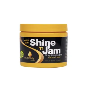 Shine N Jam Conditioning Gel - Moisturizing Formula, Firm Hold | Alcohol-Free, Paraben-Free | Haircare Mousse & Gel