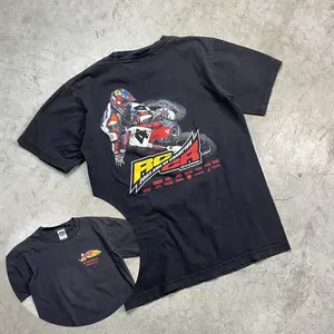 Vintage 2003 Honda Ricky Carmichael Supercross Championship Motocross T-Shirt Cotton Unisex Crew Neck Size S-3XL