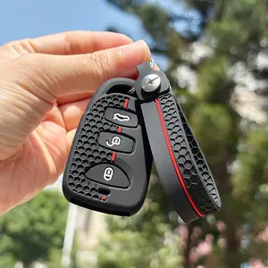Modern Keychain Shell Cover Car Key Protector Remote Car Compatible with Hyundai Tucson Santa Fe Sonata Kia Soul Rio 3, Durable Protective Case