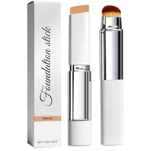2-in-1 Concealer & Foundation Stick: A moisturizing, high-coverage base makeup solution featuring a dual-ended design (with a built-in foundation brush).Compact and portable, it is perfect for daily use-whether for work, parties, or travel-and makes for