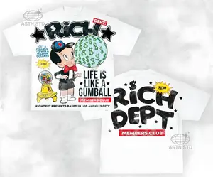 Y2K Graphic "Rich Dept" Personalize Printed Tshirt For Men For Women tee