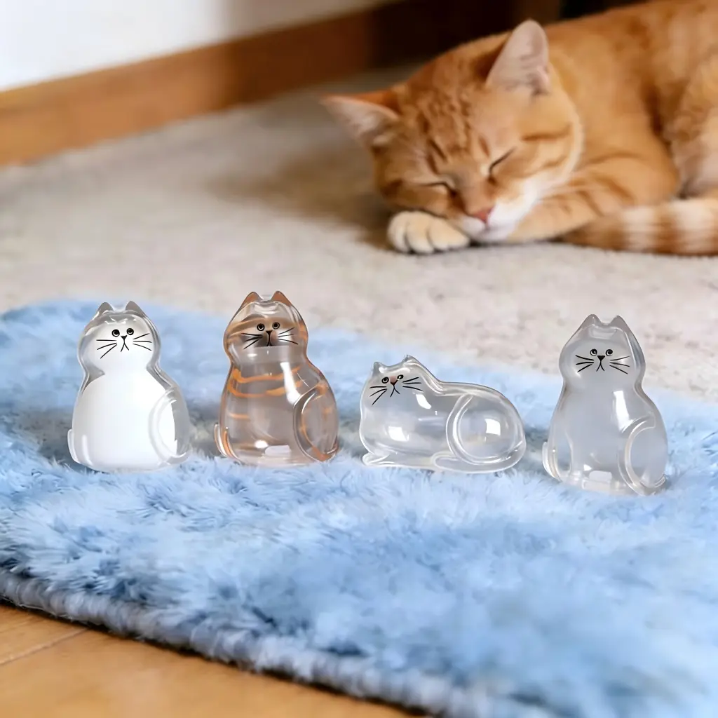 Cat-Shaped Pet Memorial Pendant Keepsake Box - Simple, Compact, Sturdy, Lightweight Memorial Gift for All Cat Breeds, Easy to Carry, Ideal for Memento Collection