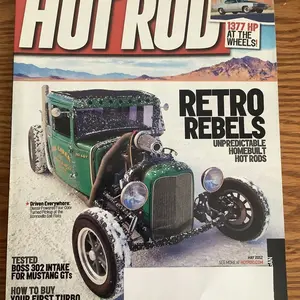 Hot Rod Magazine May 2012 Issue Featuring Retro Rebels Unpredictable Homebuilt Hot Rods and 1377 HP at the Wheels