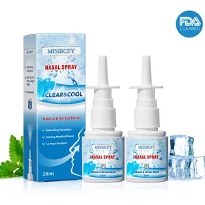 MISSICEY Nasal Spray | Cooling Menthol Flavor | Refreshing Breathing Experience | Breathe In Life Carrier, for nic | sleep, Comfort | natural mint | High Concentration Daily