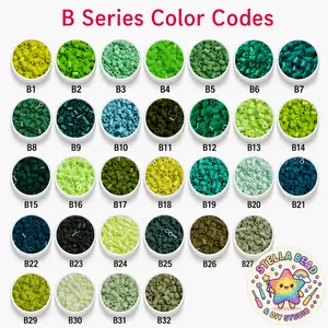 Stella Bead 2.6mm B Series Green Color Refill - 10000 Fuse Beads, Perfect for DIY Craft Projects