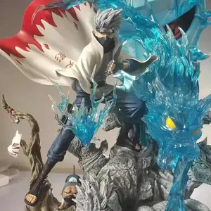 27cm Gk Naruto Hatake Kakashi Anime Figure Cs Sixth Generation Ninja Statue Decoration Collectable Action Doll Model Boy ToyGift