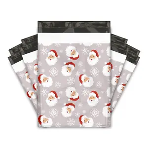 10x13 Santa Claus Designer Poly Mailers Shipping Envelopes Premium Printed Bags