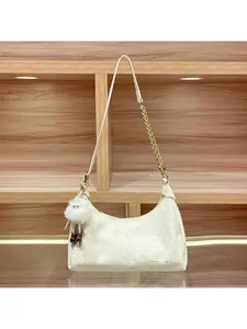 Women's Snake Pattern Underarm Bag, High-End Single Shoulder Crossbody Bag, New Style Dumpling Shape Handbag for Ladies