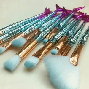 11-Piece Mermaid Tail Eye Makeup Brush Set