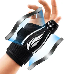 Thumb Support Brace | Upgraded Thumb Spica Splint Stabilizer Pain Relief Night Support for De Quervain’ s Tenosynovitis Trigger Finger Arthritis Sprains | Breathable Fabric (Classic White/Black, S/M - Fit both hands)