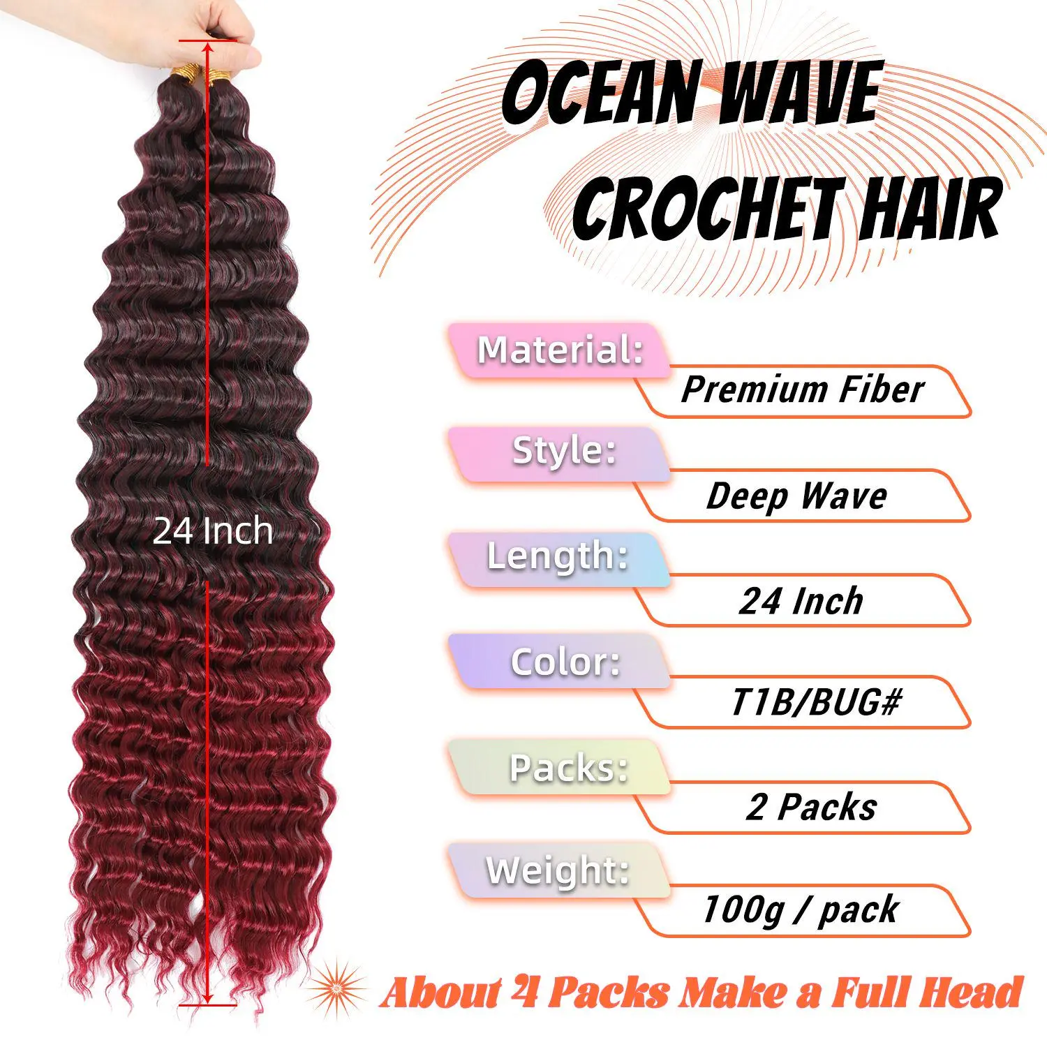 T1B/BUG# Ombre Black to Burgundy Red