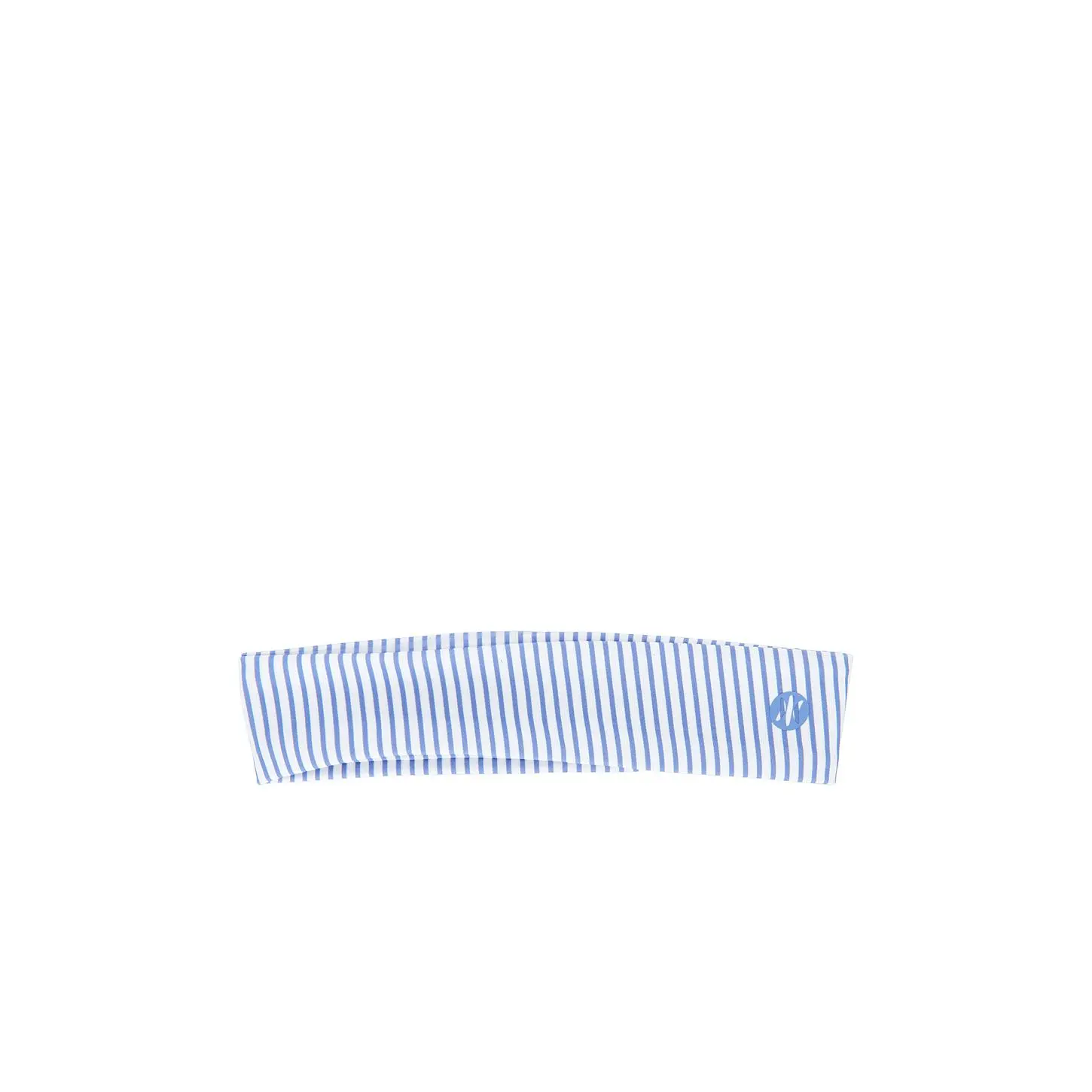 Astoria Headband in Harbor Blue Pinstripe