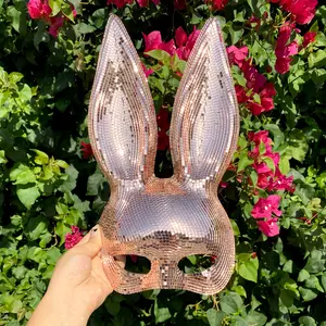 Women's Bunny Masquerade Mask, Venetian Laser Cut Bunny Mask, Rabbit Masquerade Party Masks, Animal Mask