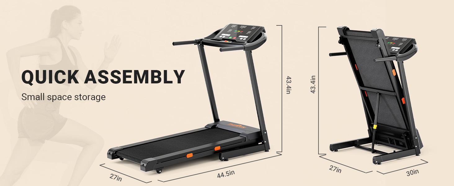 0-12% Incline Treadmill for Running and Walking, 300 lbs Capacity Treadmill with Auto Incline, Wide Belt, 3.0HP, 18" LED Screen, 2 Layers Shock-Absorbing Red