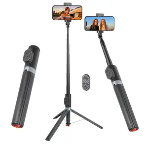 Selfie Stick, 175cm Automatic Phone Tripod, 360° Rotating Selfie Stick with Remote, Adjustable Auto Tripod for Mobile Phones, Smartphone Selfie Stick