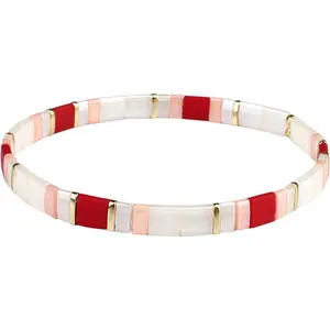 Miyuki Tila Stretch Bracelets  Women Strand Beaded Bracelets Colorful Beach Bangles