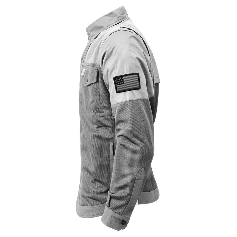 Summer Mesh Reflective Shirt "Twilight Titanium" - Gray with Pads