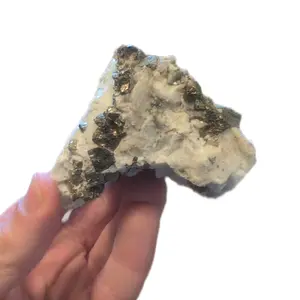 Chalcopyrite inflorescent calcite
