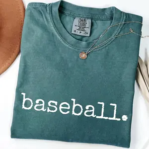 Comfort Colors Retro Baseball Shirt, Baseball Game Day Shirt, Womens Baseball Shirt, Sports Mom Tee Gift For Baseball Lover Baseball Season Top Womenswear Gift for Her