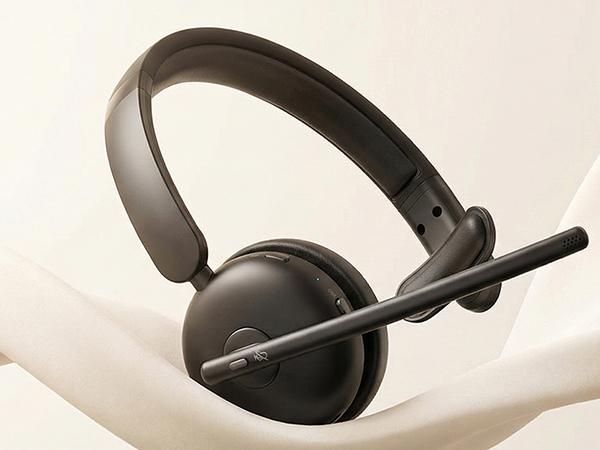 Wireless Headset with Mic for Work, Bluetooth Headphones with Microphone (Noise Cancelling) & Charging Base, Wireless Headset for Work from Home/Office/Call Center/PC/Computer/Teams/Zoom/Skype/Laptop