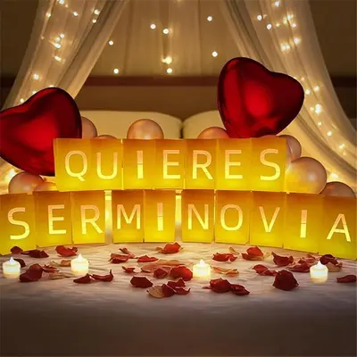 thumbnail image 2 of Letter Balloons - QUIERES SER MI NOVIA 16" Inch Alphabet Letters Foil Mylar Balloon Valentines Day Balloon Banner (Pink) - Walmart Supplies 2 of 11
