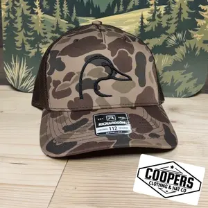 Richardson 112 Bark Duck Camo embroidered MALLARD DUCK