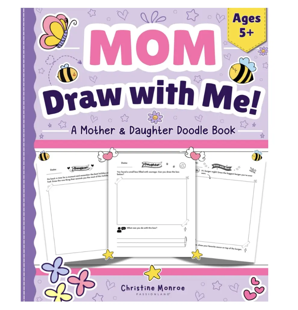 Mom, Draw with Me: A Mother & Daughter Doodle Book with 100+ Interactive Prompts Paperback – June 14, 2024